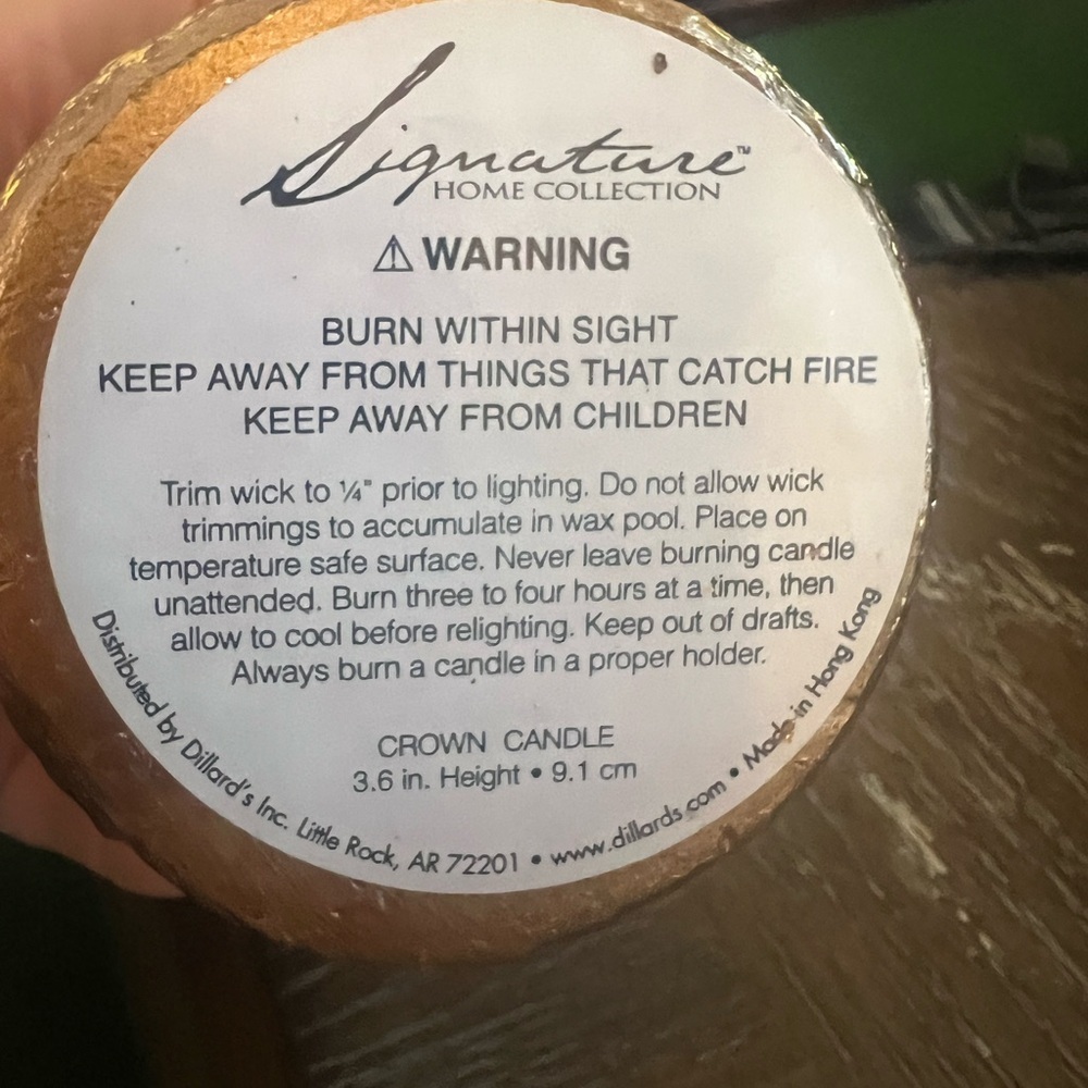 Crown Candle - Picture 2 of 3